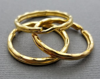 Gold Keychain Rings split ring key chain key ring