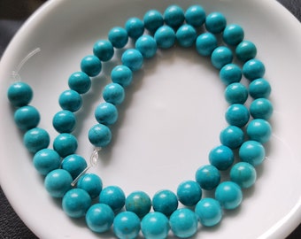 Turquoise Howlite Beads 8MM strand