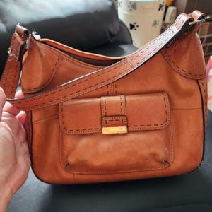 fossil レザーバッグ y2k Fossil Purse Ivory Cream Leather Y2K Shoulder Hand Bag YKK