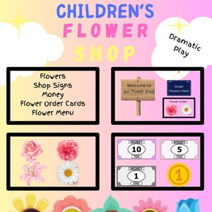 Flower Shop | Dramatic Play | Pretend Play | Spring Activity | Printable | Teachers | Parents