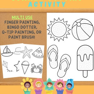 Fine Motor Summer Dotting Craft | Multi Use Activity | FUN N&#39; EASY