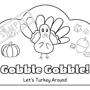 Turkey-ing Around Fall Theme Headband | Thanksgiving Turkey Activity Crown