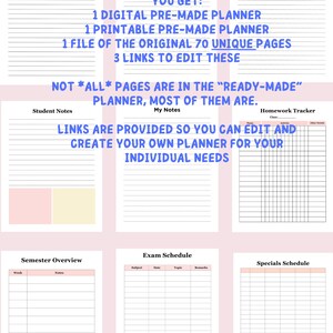 Editable Teacher's Digital & Printable Planner 240 Pages of ...