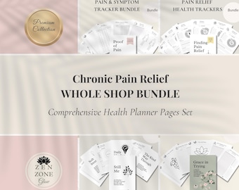Chronic Illness Tracker Bundle – Pain, Physio, Mental Health (PDF)