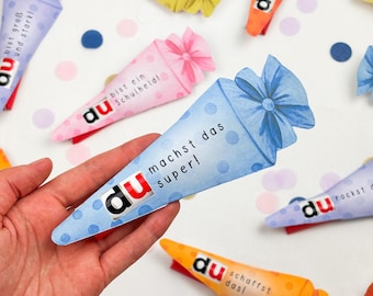 Duplo Schultüte Einschulung Vorlage: Druckvorlage PDF | Geschenkidee zum Schulanfang
