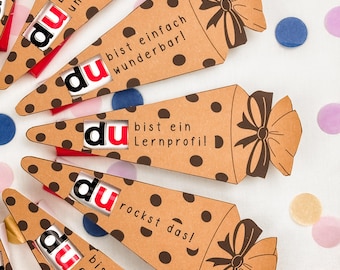 Duplo Schultüte Einschulung Vorlage: Druckvorlage PDF | Geschenkidee zum Schulanfang