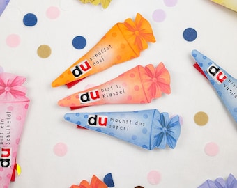 Duplo Schultüte Einschulung Vorlage: Druckvorlage PDF | Geschenkidee zum Schulanfang