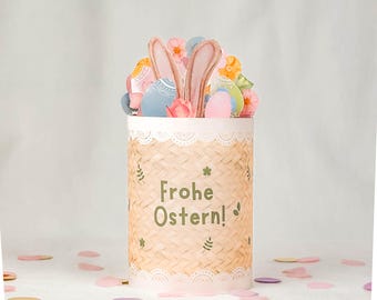 Ostern Duplo Banderole Druckvorlage: Vorlage zum Ausdrucken, Kleinigkeit für Ostern