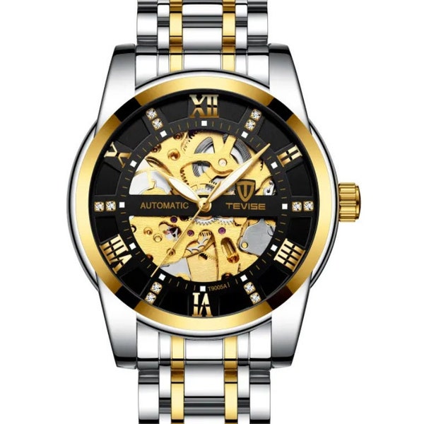 Stainless Steel Waterproof Men's Watch, Fashion Automatic Mechanical Watch, Luxury Men's Watch