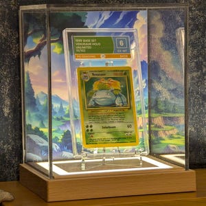 Présentoir pour cartes Pokémon - Étui pour cartes à collectionner - Présentoir pour cartes - Présentoir Pokémon lumineux