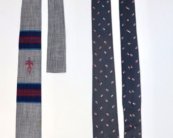 Mid Century HerrenKrawatte, Vintage HerrenKrawatte, Krawatte, Krawatte mit flachem Boden