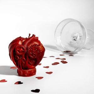 Valentine&#39;s Heart Candle, Heart Candle, Wedding Decoration, Heart Proposal Candle, Love Candle