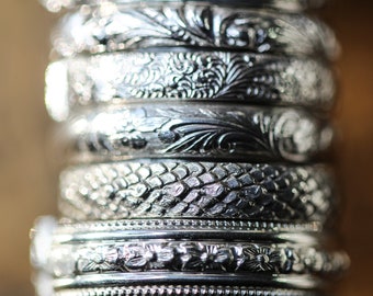 Stacking Rings *Sterling Silver Stacking Ring * Solid Sterling Silver* Any Pattern* Any Size* One Single Ring