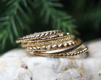 Stacking Gold Rings *   Stacking Rings *  Gold Stacking Rings *14kt Gold Filled Stacking Rings * Any Size