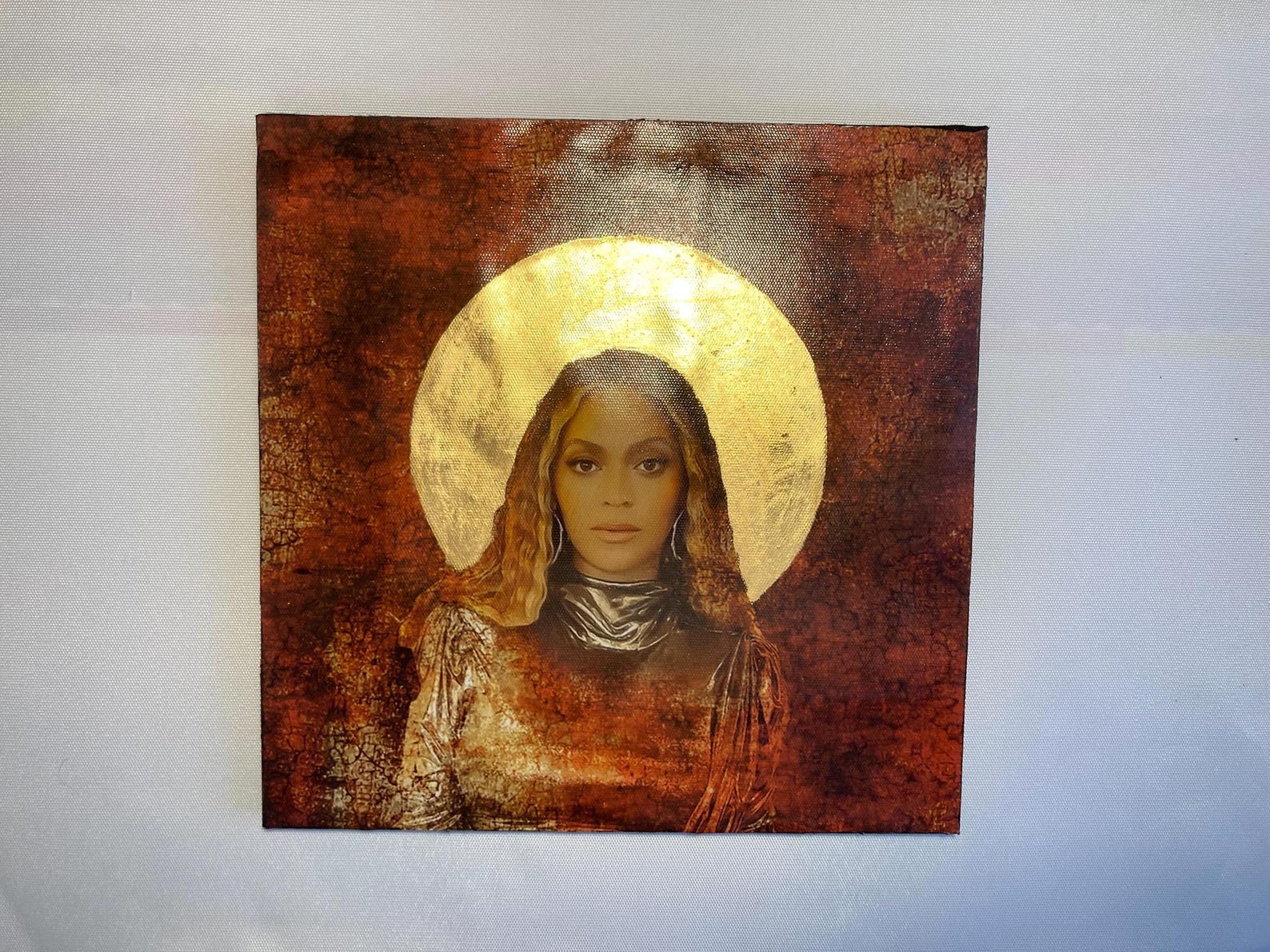 Beyoncé Icon 24ct Gold Leaf Original Artwork Hand Crafted and Unique ...