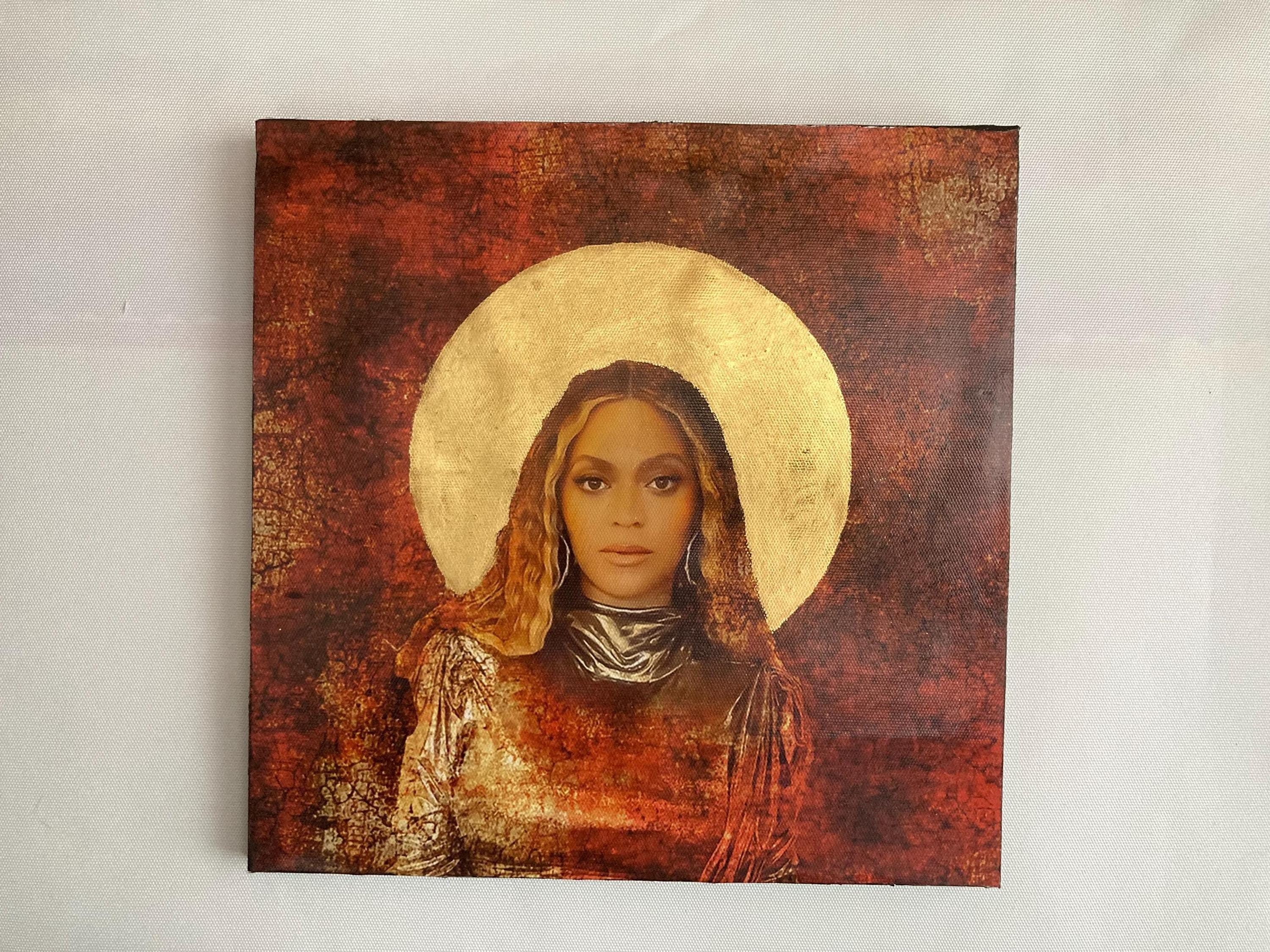 Beyoncé Icon 24ct Gold Leaf Original Artwork Hand Crafted and Unique ...
