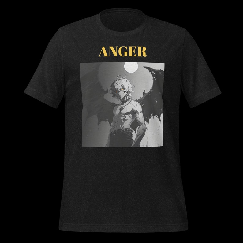 ANGER men original design T-shirt For Manga lovers t-shirt For Anime lovers t-shirt for japanese fashion t-shirt for men Animegift For wome image 10