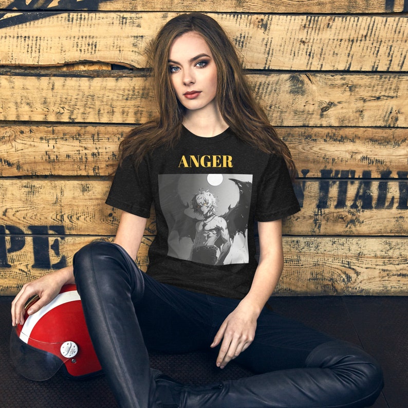 ANGER men original design T-shirt For Manga lovers t-shirt For Anime lovers t-shirt for japanese fashion t-shirt for men Animegift For wome image 7