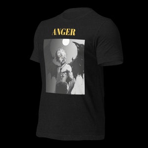 ANGER men original design T-shirt For Manga lovers t-shirt For Anime lovers t-shirt for japanese fashion t-shirt for men Animegift For wome image 9