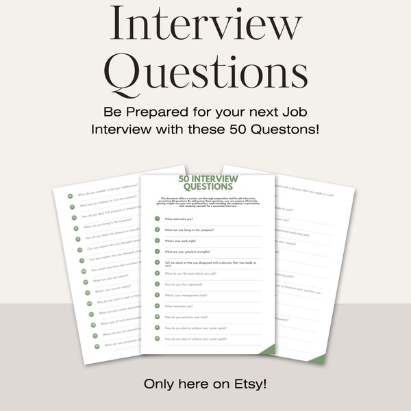 50 Interview Questions, Mastering Interviews: 50 Essential Questions for Preparation and Best Practices in Easy-to-Learn Format