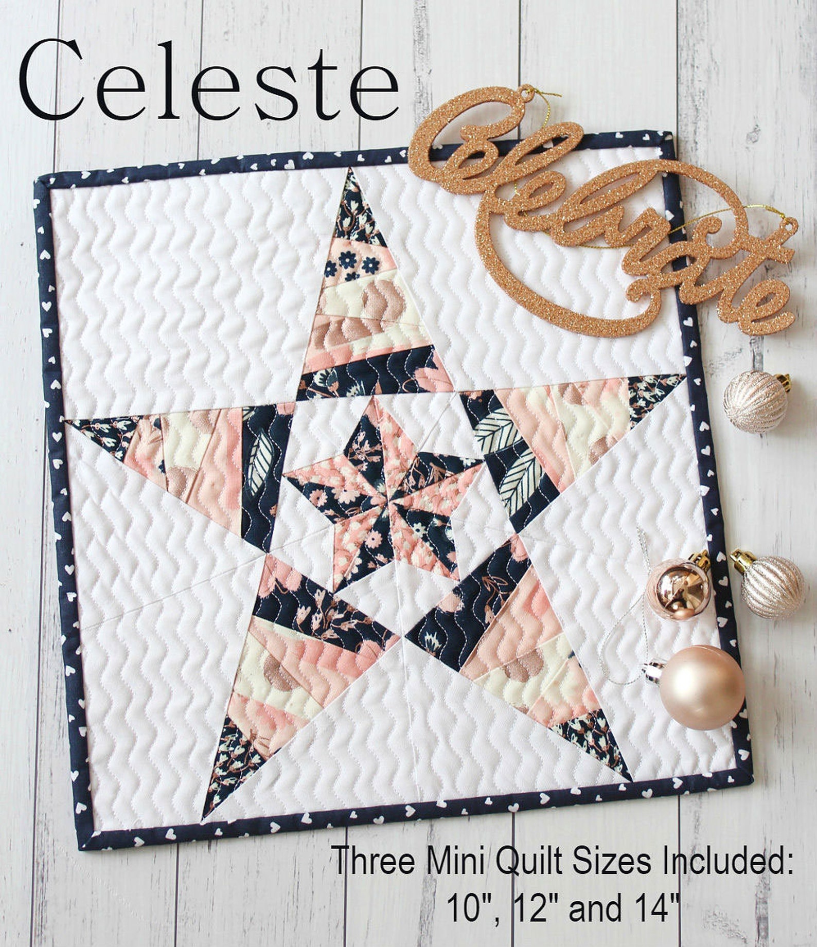 Christmas Mini Quilt Pattern Bundle Three PDF Patterns on | Etsy