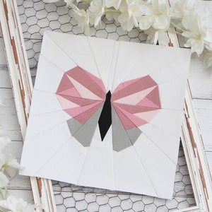 Schmetterling FPP Quilt Block PDF Pattern - 4 Blockgrößen