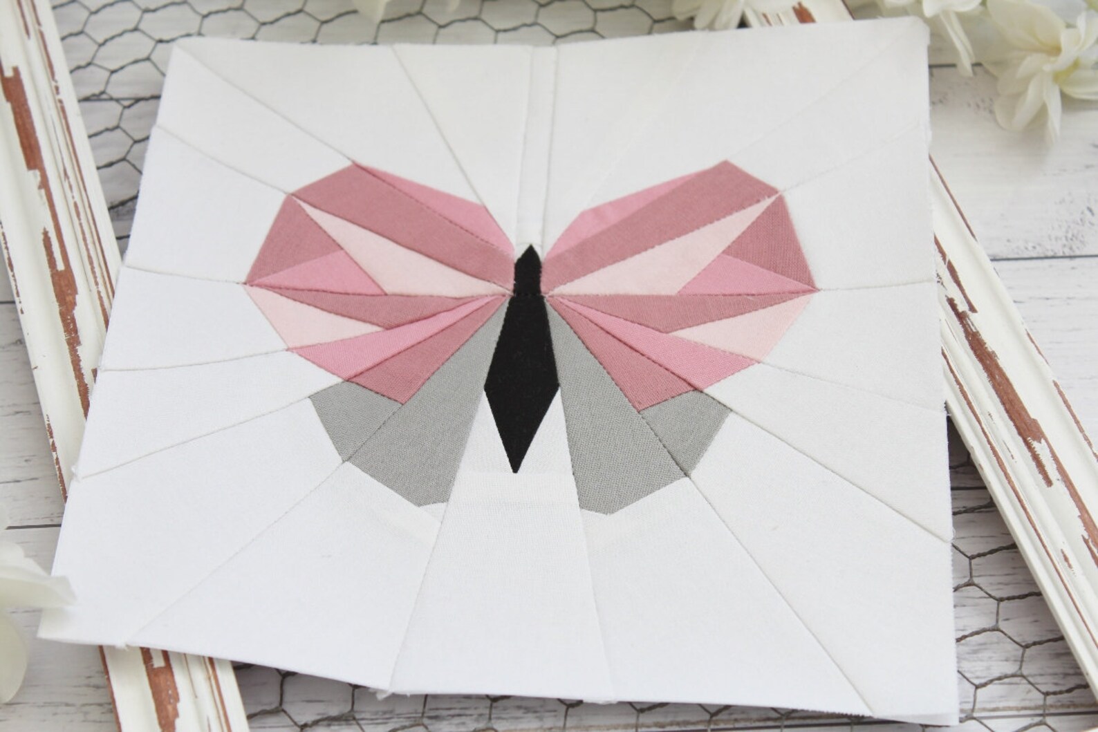 Butterfly FPP Quilt Block PDF Pattern - 4 Block Sizes - Etsy