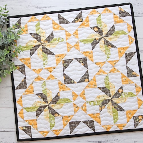 Summer Star Mini Quilt PDF Pattern Etsy