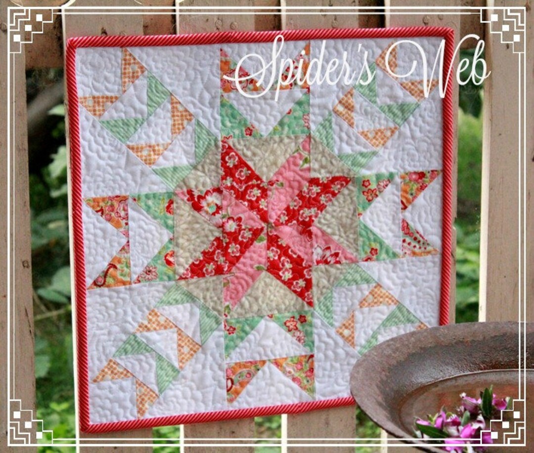 Spider's Web Mini Quilt- PDF Pattern - Etsy