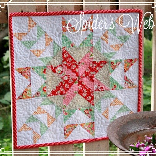 Summer Star Mini Quilt PDF Pattern Etsy