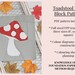 Toadstool FPP Quilt Block PDF Pattern - 3 Block Sizes - Etsy