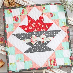 Miniquilt bloemenmand - pdf-patroon