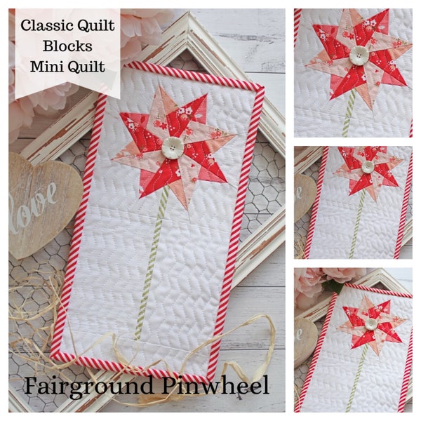 Fairboden Windrad Mini Quilt - PDF Pattern