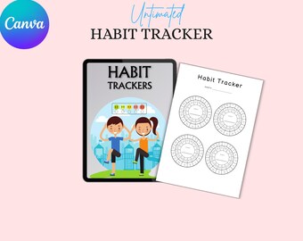 Daily & Monthly Habit Tracker: Goal Setting Journal for Personal Growth