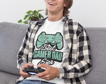 Gamer Dad Ever T-Shirt, Funny Video Game Gift