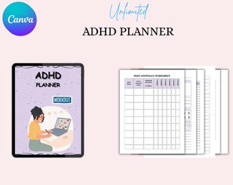 ADHD Planner: Daily Productivity, Focus & Goal Setting