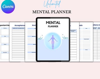 Mental Health Planner: Self-Care, Mood Tracker & Mindfulness Journal