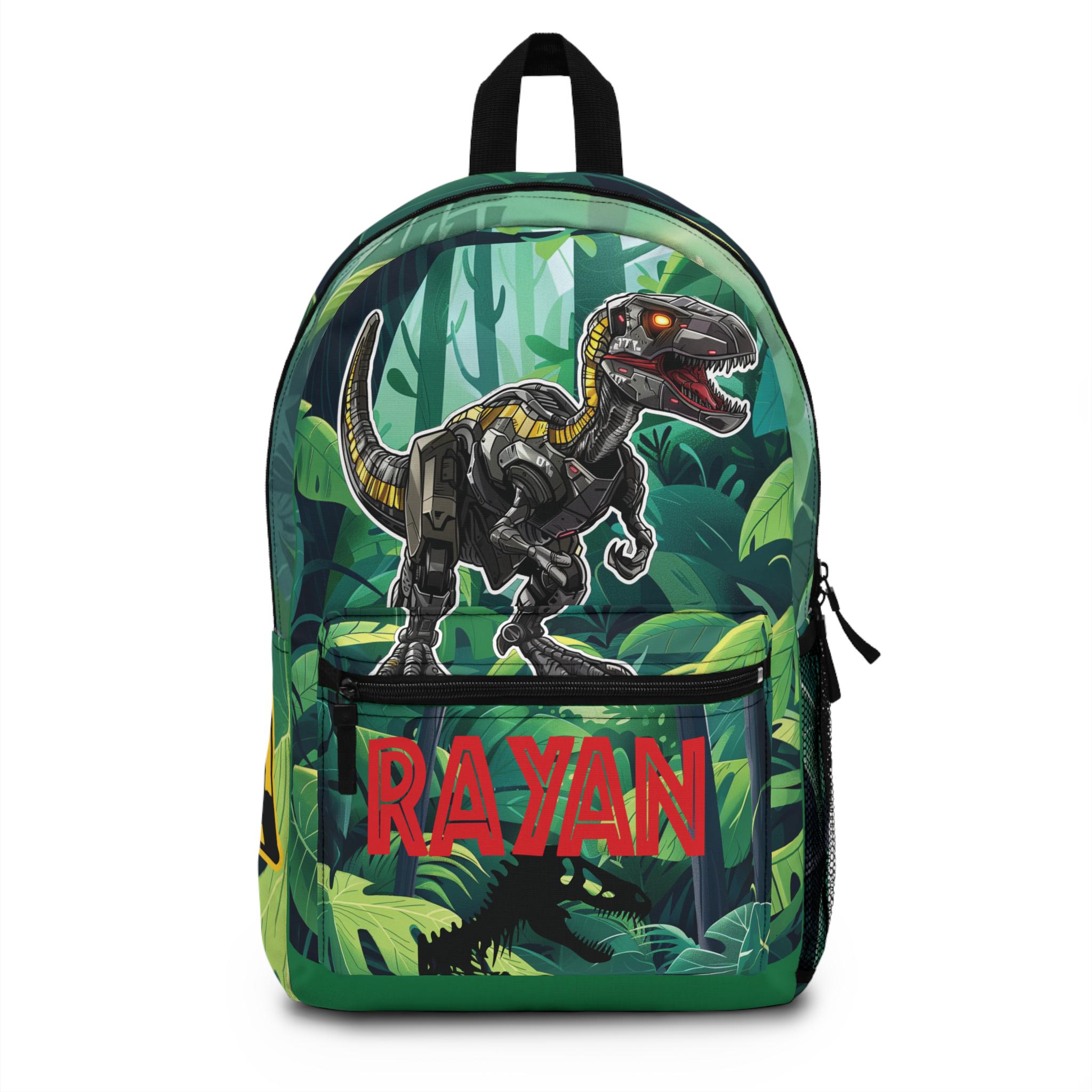 Jurassic Raptor Backpack: Dinosaur Design School Bag - Etsy