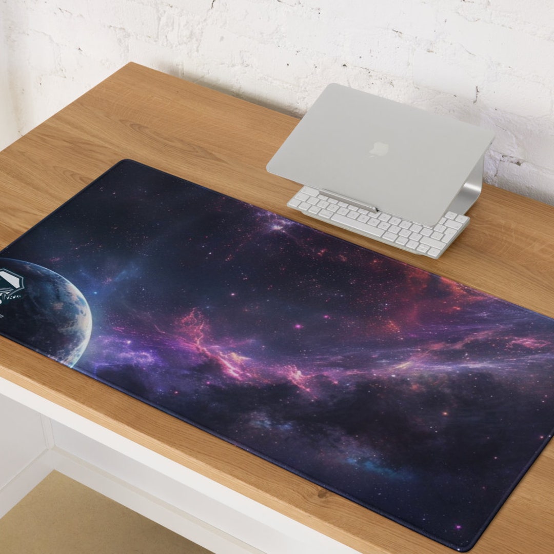 Gaming Mouse Pad, Space Design, Extended Keyboard Mat - Etsy