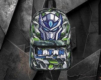 Backpack Mecha Transformers Design I Come back to School I Backpack school I Gift for Kids I Travel