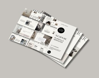 Service and Pricing Guide Template / New Client Welcome Package / Client Proposal / Canva Template