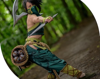 Cosplay costume commissions - Full Akali cosplay commissions costume