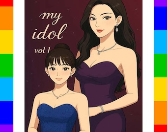 Mi ídolo vol. 1 Novela dramática GL tailandesa en inglés PDF | Descarga digital instantánea | Romance sáfico de desarrollo lento con actriz ídolo