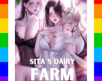 La granja lechera de Sita (novela tailandesa GL en inglés, PDF | Descarga digital instantánea | Yuri poliamoroso y apasionado)