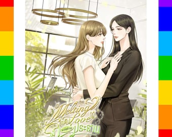 Melting Love Peony Thai GL Drama Novel English PDF | Descarga digital instantánea | Sweet CEO Designer Sapphic Romance