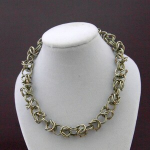 Chainmaille Bracelet, Silver men&#39;s bracelet