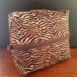 Kosmetiktasche, Kosmetiktasche, Kupplung, Tiger-Print Kosmetiktasche