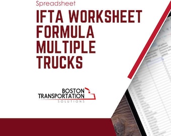 IFTA Worksheet Formula for Multiple Trucks – Easy Calculation & Tracking for Trucking Fleets