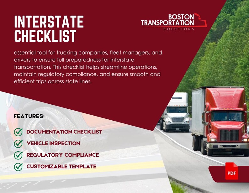Highways Inspection Checklist Interstate Permits Checklist – Essential Guide for Truck Drivers & Road ...