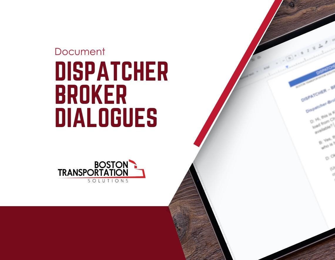 Dispatcher Broker Dialogues – Essential Scripts for Trucking ...